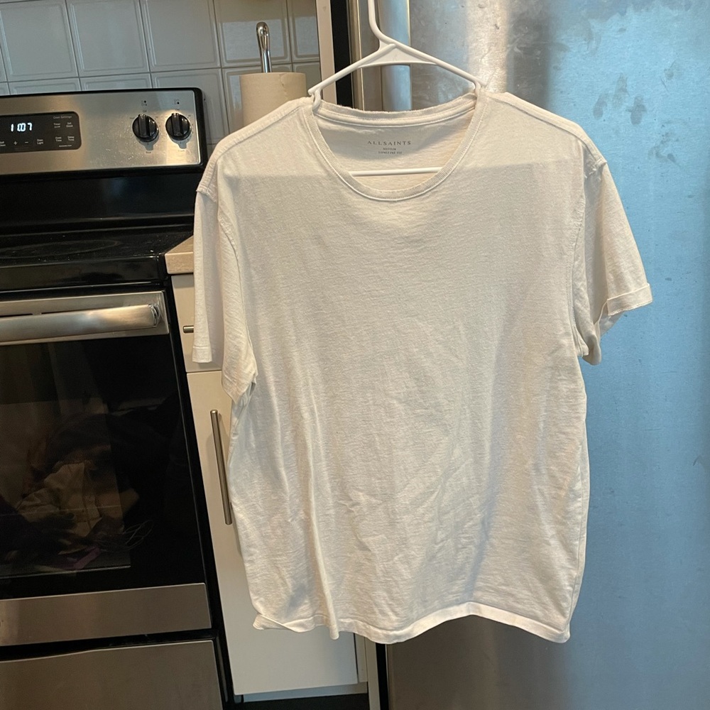 All Saints Medium Men’s White short sleeve t-shirt